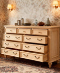 Wooden dresser with 8 pack antique bronze drop bail drawer pulls 3.5 inch center hole vintage dresser handles with screws zinc alloy