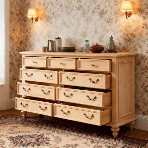 Wooden dresser with 8 pack antique bronze drop bail drawer pulls 3.5 inch center hole vintage dresser handles with screws zinc alloy