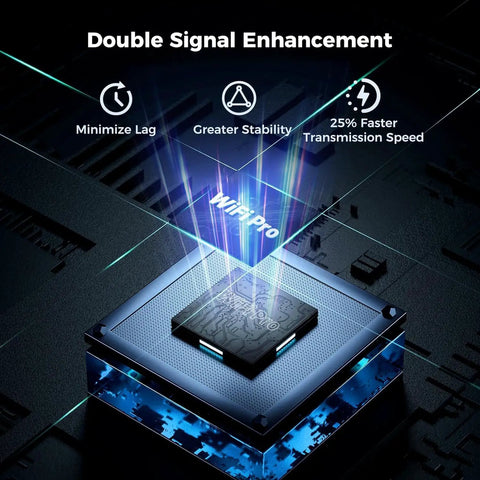 WiFi-Pro chip showcasing Double Signal Enhancement for 2K Outdoor Security Camera Bullet With 2 Way Audio And 3MP IP Surveillance IP66