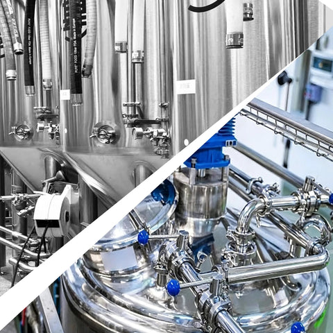 QiiMii 1.5'' SS304 stainless sampling valve clamp end for beer lines; precision stainless steel beer fittings and clamps
