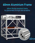 Industrial Grade Large Format 3D Printer For Production Use with 60mm aluminum frame for strength and durability.