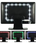 LED TV Backlight Strip Lights With USB Power, Remote Control, 15 Ambient Color Options And 10 Brightness Modes For 60 To 80 Inch TVs