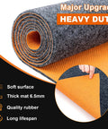 Heavy Duty Oil Spill Mat For Garage Floor 8.5 By 6.6 Ft Thick 6.5mm Absorbs Oil Quick shown rolled with rubber backing visible