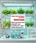 Hydroponic Water Test Strips 120 Pack Fast Ph Alkalinity And Hardness Checker in a vibrant grow tent setup checking nutrient levels.