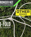 Q Fold Soccer Goal Easy Setup Backyard All Weather 72 By 48 By 24 Inches Includes Net And Ground Pegs No Sag Crossbar