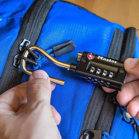 Set Your Own Combination TSA Accepted Luggage Lock 1 5 16 In Wide 4696D Black Padlock For Travel And Indoor Use Travel Ready For Equipment Cases In Audio Visual Photo Trade Shows Medical And Tech Gear
