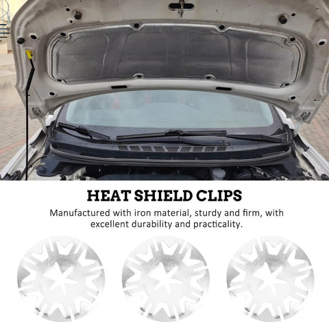 100pcs Internal Tooth Lock Washers Heat Plate Discs Heavy Duty Iron Material for car heat shield installation