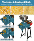 Electric Grain Mill 3000W Grinder For Wet And Dry Cereals with thickness adjustment knob and funnel