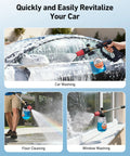 Foam Cannon For Pressure Washer With Wide Neck And Adjustable Nozzle Snow Foam Blaster For Car Wash 1/4 Inch Quick Connector