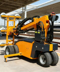 Heavy Duty Full Electric Vacuum Lifter For Smooth Glass And Stone Panel Handling Oversized Construction Sites No Sweat Precision Control, showcasing its robust design and wheels.