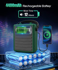 Green 40W Wireless Voice Amplifier For Teachers And Large Audiences Bluetooth Speaker PA System with phone charging