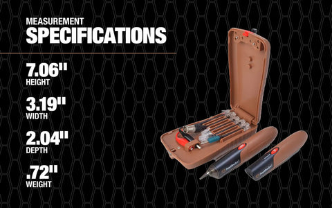 Super Handy Tone Probe Kit For Tracing Cables Behind Walls Fast with measurement specifications and storage case