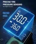 Portable Cordless Tire Inflator On The Go With Digital Dual Display LED Lights 150 PSI Car Bike Motorcycle And Ball Pump
