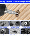 Six Piece Screw Extractor Set For Damaged Screws And Rusty Bolts HSS High Speed Steel Removers Nuts And Bolts Drill Bit Tools Easy Removal Kit