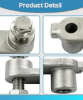 Close-up of Exhaust Manifold Repair Clamp 926-610 Fit For Cadillac Chevy GMC Vehicles, heavy-duty steel construction details