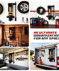 Wall Mount Jack Stand Organizer Rack For Heavy Duty Hydraulic Trolley Jacks Garage Wall Mounted Tool Holder Brackets For Racing Cars Trailers Trucks And Maintenance Space Saving Storage Solution in various workshop setups