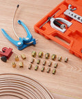 Copper Coated Brake Line Kit With Tube Bender And Flare Tool 25 Feet Of Three Sixteenth Inch Steel Lines Includes 16 Fittings