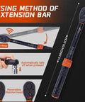 Three Eighths Inch Drive Torque Wrench 5 To 45 Ft Lb 6.8 To 61 Nm With Three Percent Accuracy Pro Grade 72 Tooth Dual Direction Mini Torque Wrench Featuring Reversible Head Quick Release And Dual Scale For Bike Maintenance, 3/8 in drive