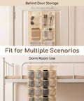 Game Changing Double Sided Hanging Closet Rod Organizer For Bras Underwear And Socks Storage Featuring Multi Grid Pockets in dorm.