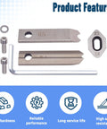 R3 And R5 Corner Rounder Blade Set with two blades, bottom blade, screws, and wrench for manual cutter machine