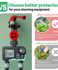 2 Pack Inline Water Filter For Garden Hoses With High Flow 11 GPM And 120 PSI, comparison of filter effects on equipment