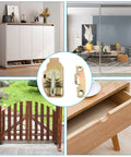 Heavy Duty Metal Dining Table Locks For Extension Tables Rock Solid Leaf Latches With Mounting Screws on furniture and gates.