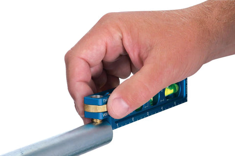 Six Inch Electrician Level With Beefy Neodymium Magnet Jaw And Wide V Groove Channel For Snug Conduit Grip Sports Four Crisp Measuring Vials For Fast Angle Layouts No Nonsense Gear Built Tough For Everyday Crews