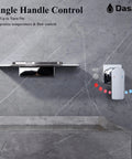 Wall Mount Bathroom Faucet With Waterfall Spout In Wall Design Single Handle Polished Chrome Sink Faucet 11 Inch Wide Spout