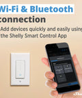 Wi-Fi & Bluetooth connection with Plus Wall Dimmer UL WiFi Smart Dimmer Switch With Bluetooth Gateway No Hub Required Plug And Play