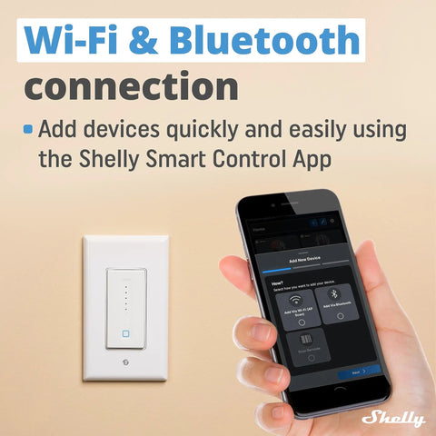 Wi-Fi & Bluetooth connection with Plus Wall Dimmer UL WiFi Smart Dimmer Switch With Bluetooth Gateway No Hub Required Plug And Play