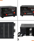 Beefy 12 Amp Benchtop Power Supply 12V DC Linear Regulated Converter 270W with screw terminals and cooling fan, front and side view