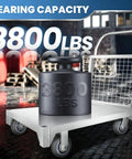 Beefy Heavy Duty Platform Cart With Cage For Industrial Use 3800 Lbs Folding Moving Dolly With 5 Inch Casters and weight icon