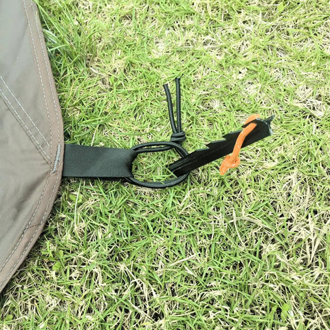 Ultralight Waterproof Tent Footprint Ground Sheet For Camping corner loop on grass