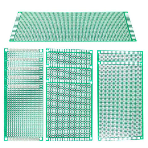 11 Piece Large PCB Board Kit In 4 Sizes 10X22 Cm, 15X9 Cm, 9X7 Cm And 7X5 Cm Blank Prototype Boards for soldering electronics