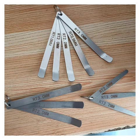 Ultimate Universal Valve Clearance Adjustment Ruler For Family Cars 1-3.25 Mm Durable Tool Kit That Handles Minor Daily Engine Fixes And Keeps Your Vehicle Running Smooth Without Wasting Time At The Shop., metal valve clearance gauge set with RT1.0MM to RT3.0MM blades