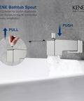 Top Shelf Brushed Nickel Shower Set With Tub Faucet And Swivel Head Bathroom Trim Kit with diverter for easy installation.