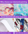 Close-up of 5D Diamond Painting Kit For Beginners With Ancient Tree Full Drill Diamond Art showcasing sparkle and materials.