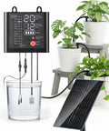 Solar Powered Drip Irrigation Setup With USB Charging For Indoor Outdoor Plants 49 Ft Kit Supports 15 Potted Plants
