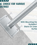 Heavy Duty Adjustable Leveling Jacks With Base Plate For Baker Scaffold System showing galvanized steel plate with mounting holes.
