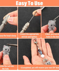 Handy Pin Vise Hand Drill Set For Resin Crafts And Jewelry Making, Includes 600 Small Screw Eye Hooks And 10 Drill Bit Sizes 0.8mm To 3.0mm, Ergonomic Zinc Alloy Handle, Push Drill Tool For Epoxy Jewelry Projects steps