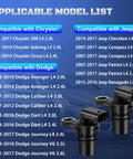 Dodge Camshaft Position Sensor Set Of 2 For Journey Avenger Caliber Dart Patriot Compass Cherokee Renegade And Chrysler 200 2.0L 2.4L L4 Engines Easy Plug And Play OE Replacement, black sensors