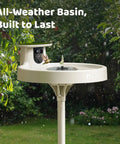Smart Bird Bath With Dual Lens Camera Solar Powered Fountain Stand For Bird Watching Auto Capture Bird Videos And AI Identification