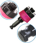 Fast Change Hole Saw Mandrel With 7/16 Inch Shank Quick Connect Arbor for 9/16 to 10 Inch Hole Saws, close-up details