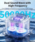 Heavy Duty 50kHz Ultrasonic Cleaner For Retainers Braces Aligners Night Guards And More With Four UV Lamps 340ml Rechargeable Denture Cleaner