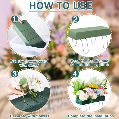 How to use 2 Pack Headstone Flower Saddles With Foam 12 x 11 Inch Galvanized Grave Saddles For Cemetery Floral Displays