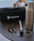 Hybrid Cocktail Shaker Set With Vacuum Insulated Double Wall Stainless Steel Construction 30oz Martini Shaker and accessories