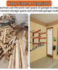 3 Level Metal Storage Rack Wall Mount Organizer Set, Heavy Duty 330 Lb Capacity For Lumber, Wood, Pipes, Garage And Workshop