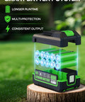 40V Cordless Lawn Mower With 16 Inch Deck And 4.0Ah Battery, Brushless Motor, Intelligent Cutting System Adapting To Dense Grass, Easy Push, Low Noise Green Finish 40V battery pack