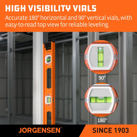 Big Time Pro Grade 24 Inch Magnetic I Beam Level Boasting Rock Solid V Groove Base For Snappy Layout Jobs On Pipes And Metal Panels Multi Angle Bubble Vials Ensure Plumb Perfection Without Any Hiccups Every Time You Hit The Job Site