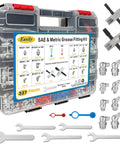 337 Piece SAE And Metric Grease Fittings Replacement Kit With One Quarter Inch And One Eighth Inch Zerk Fittings, M6 And M10